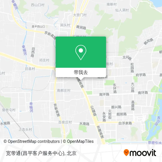 宽带通(昌平客户服务中心)地图