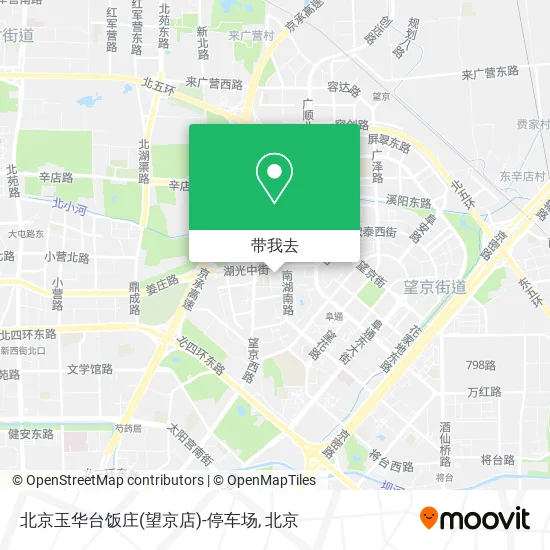 北京玉华台饭庄(望京店)-停车场地图