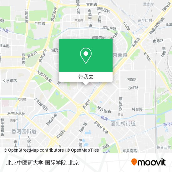 北京中医药大学-国际学院地图