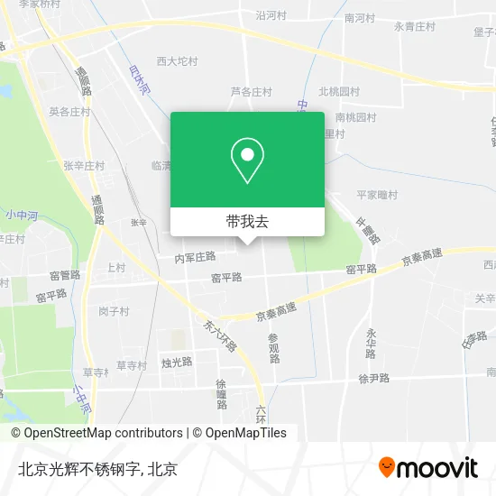 北京光辉不锈钢字地图