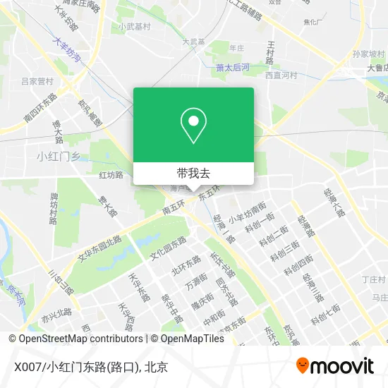 X007/小红门东路(路口)地图