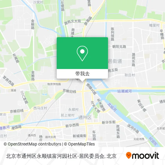 北京市通州区永顺镇富河园社区-居民委员会地图