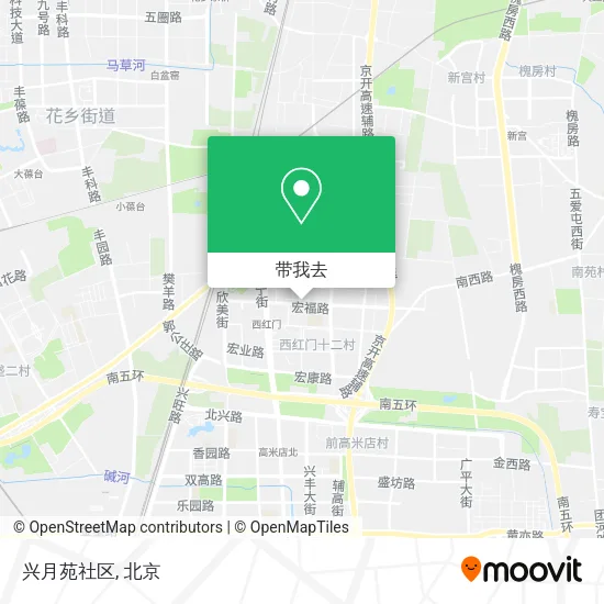 兴月苑社区地图