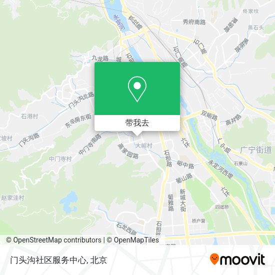 门头沟社区服务中心地图