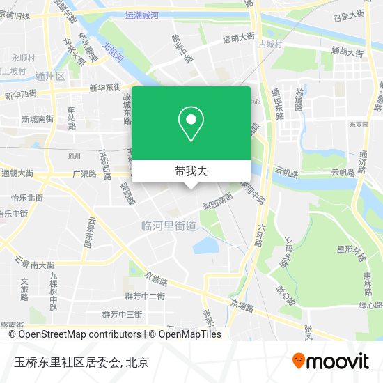 玉桥东里社区居委会地图
