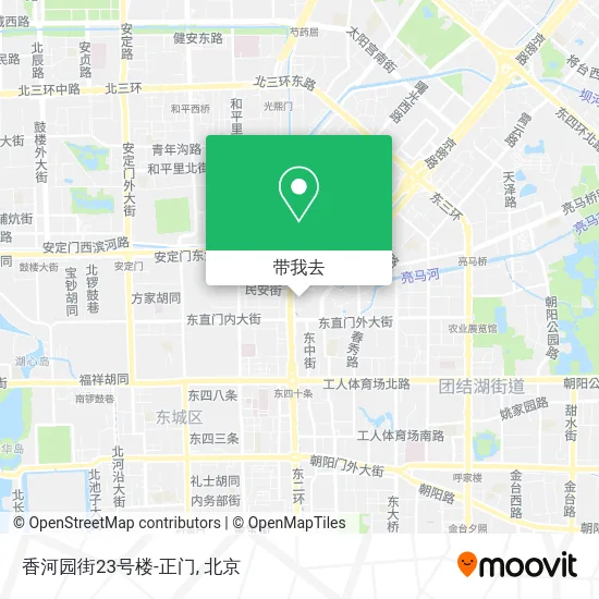 香河园街23号楼-正门地图