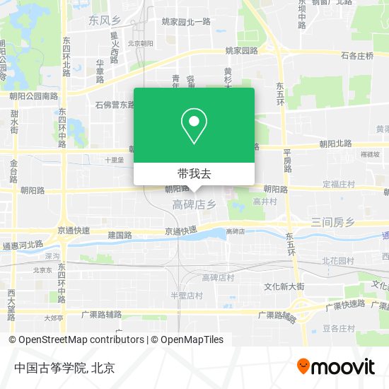 中国古筝学院地图