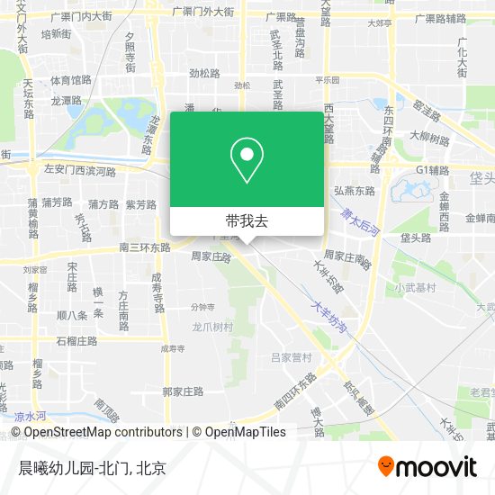 晨曦幼儿园-北门地图