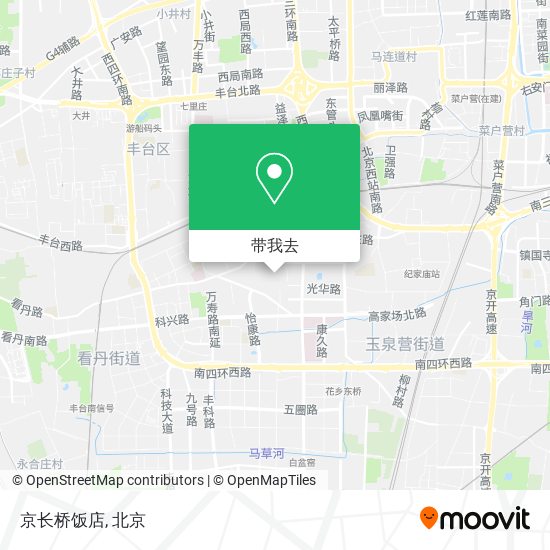 京长桥饭店地图