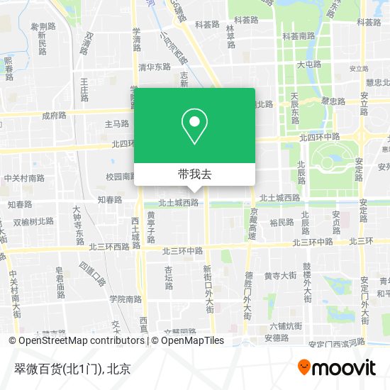 翠微百货(北1门)地图