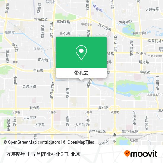 万寿路甲十五号院4区-北2门地图