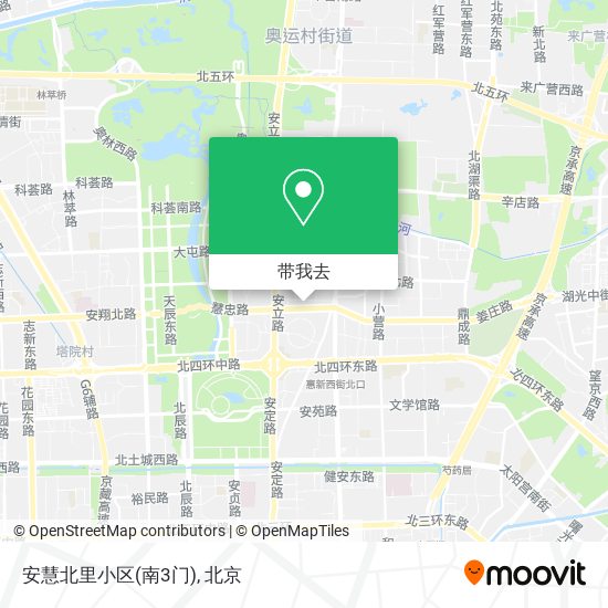 安慧北里小区(南3门)地图