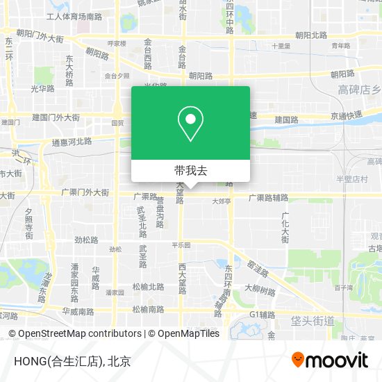 HONG(合生汇店)地图