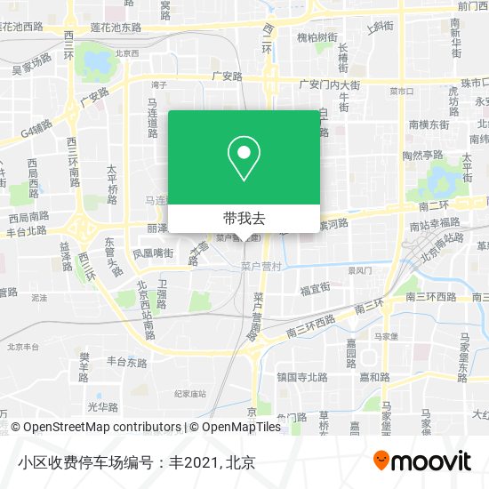 小区收费停车场编号：丰2021地图