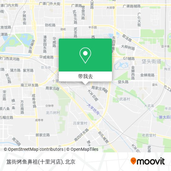 簋街烤鱼鼻祖(十里河店)地图