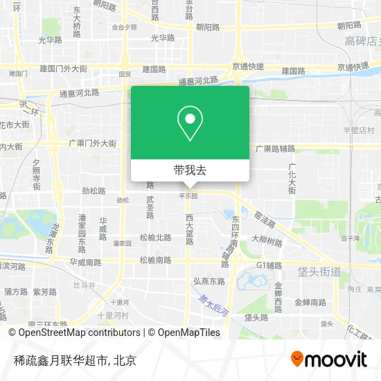 稀疏鑫月联华超市地图