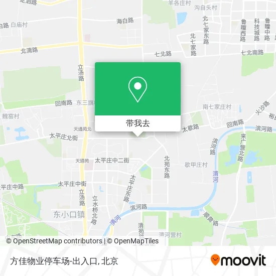 方佳物业停车场-出入口地图