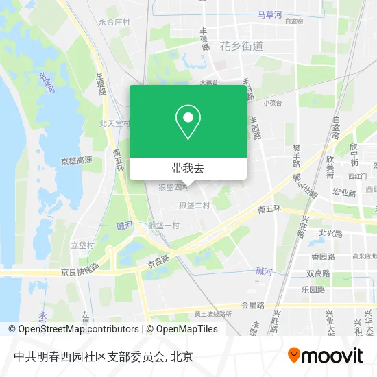中共明春西园社区支部委员会地图