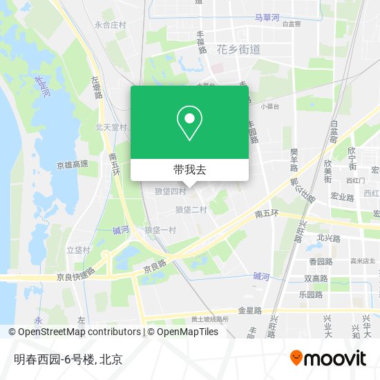 明春西园-6号楼地图