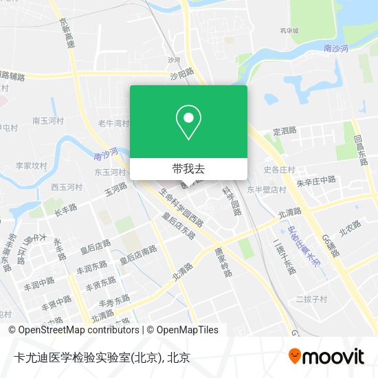 卡尤迪医学检验实验室(北京)地图