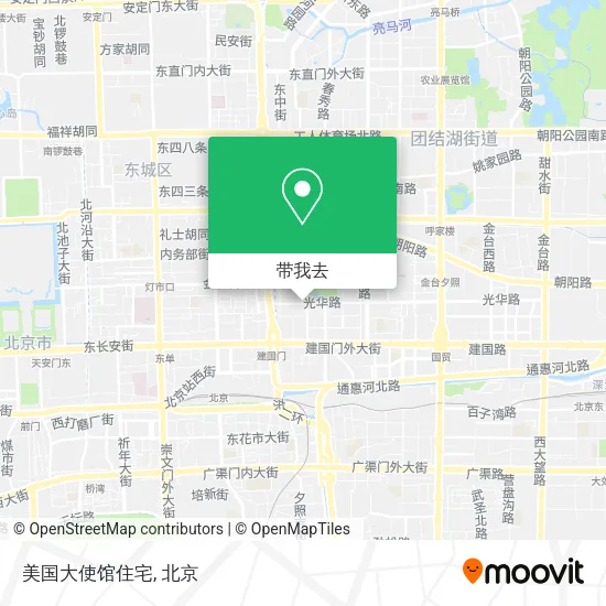 美国大使馆住宅地图