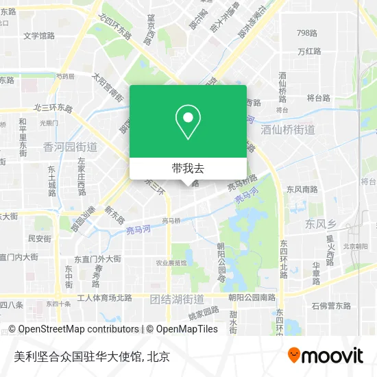 美利坚合众国驻华大使馆地图