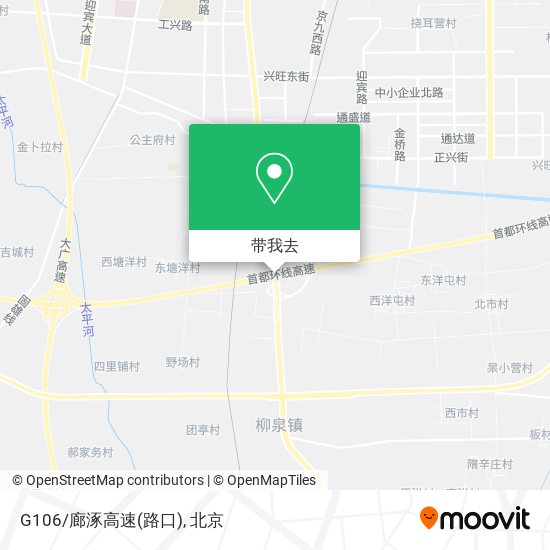 G106/廊涿高速(路口)地图