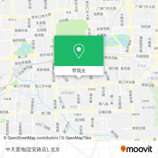 中天置地(定安路店)地图