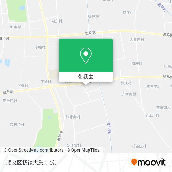 顺义区杨镇大集地图