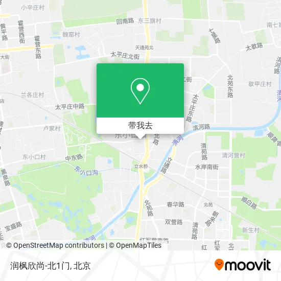 润枫欣尚-北1门地图