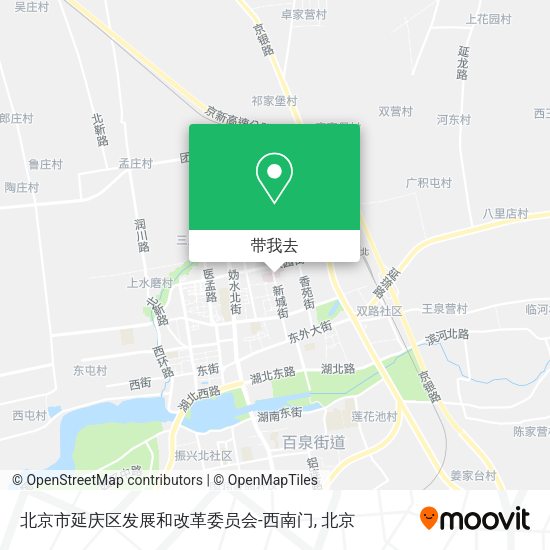 北京市延庆区发展和改革委员会-西南门地图