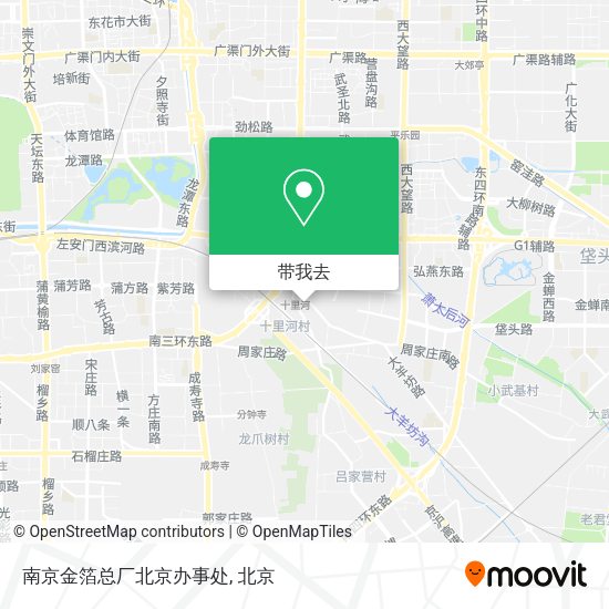 南京金箔总厂北京办事处地图