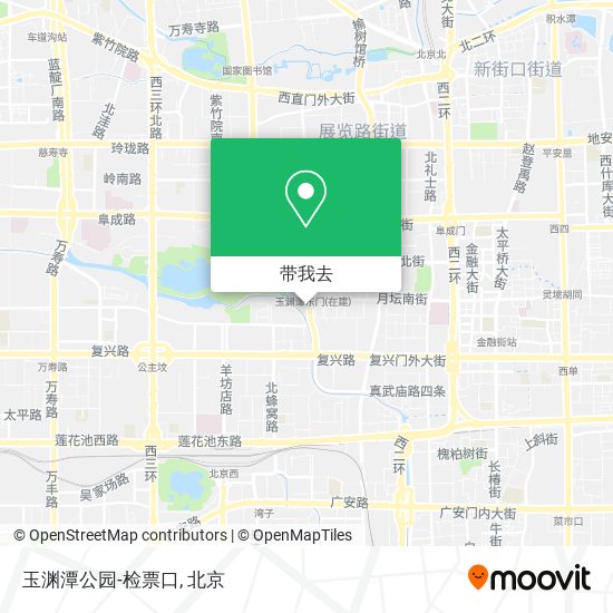 玉渊潭公园-检票口地图