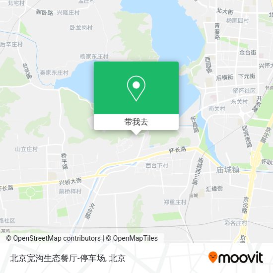 北京宽沟生态餐厅-停车场地图