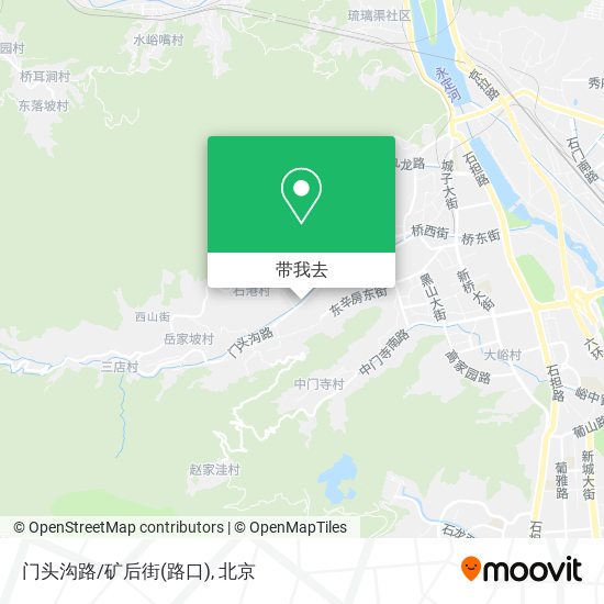 门头沟路/矿后街(路口)地图
