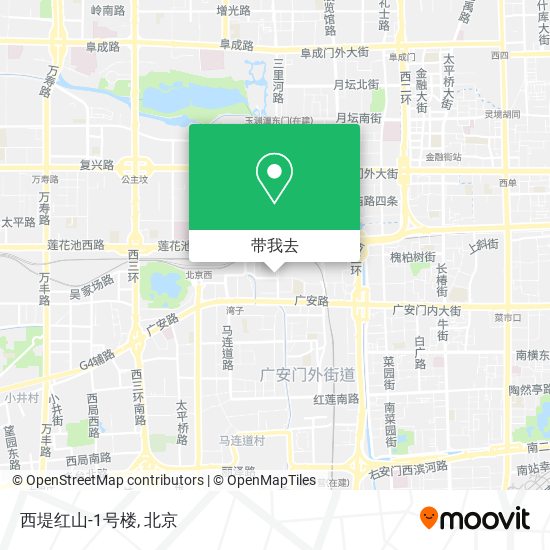 西堤红山-1号楼地图