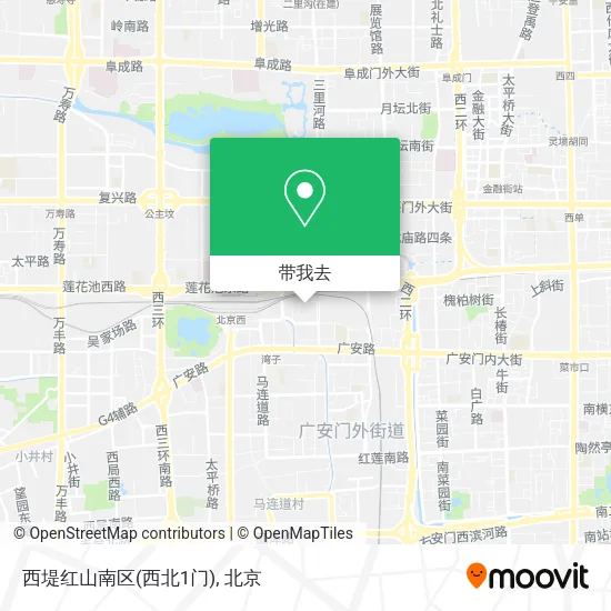 西堤红山南区(西北1门)地图