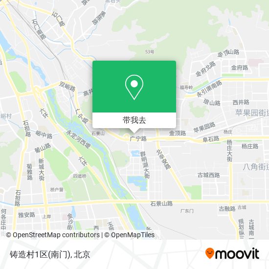 铸造村1区(南门)地图