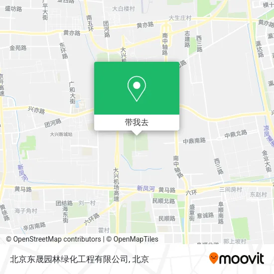 北京东晟园林绿化工程有限公司地图