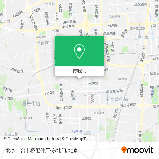 北京丰台丰桥配件厂-东北门地图