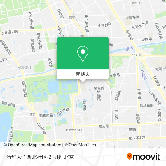 清华大学西北社区-2号楼地图