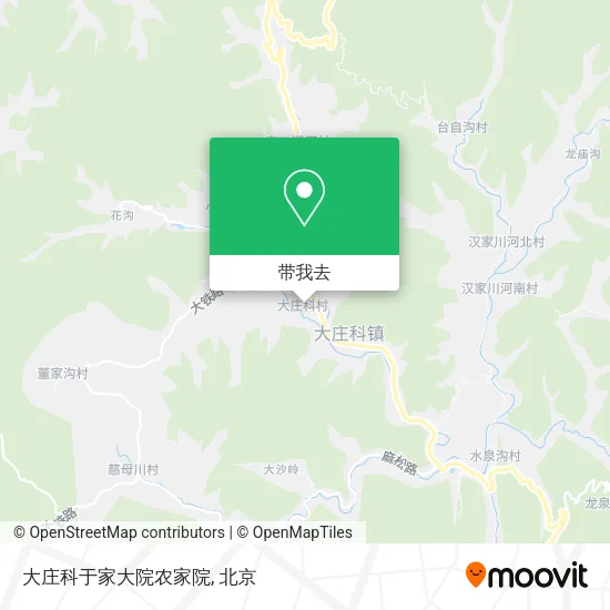 大庄科于家大院农家院地图