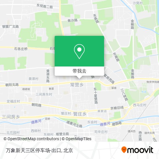 万象新天三区停车场-出口地图