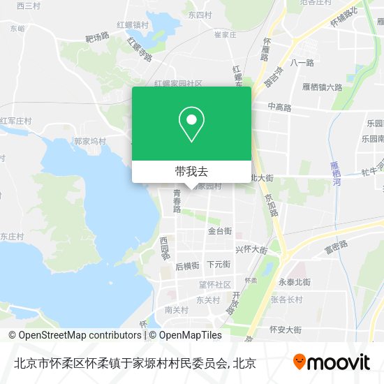 北京市怀柔区怀柔镇于家塬村村民委员会地图