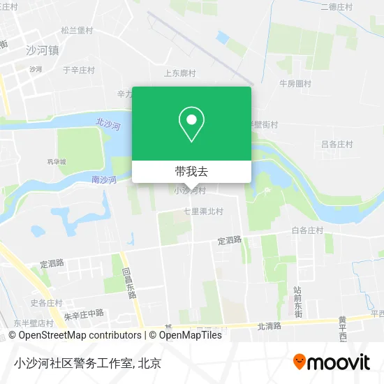 小沙河社区警务工作室地图