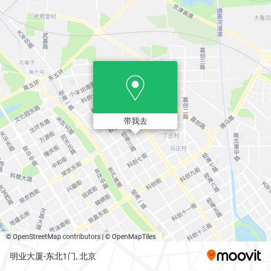 明业大厦-东北1门地图