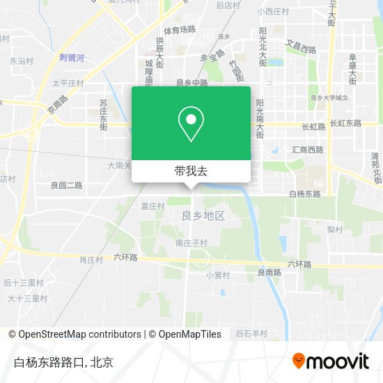 白杨东路路口地图