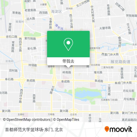 首都师范大学篮球场-东门地图