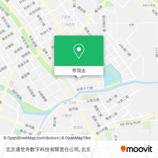 北京通世舟数字科技有限责任公司地图