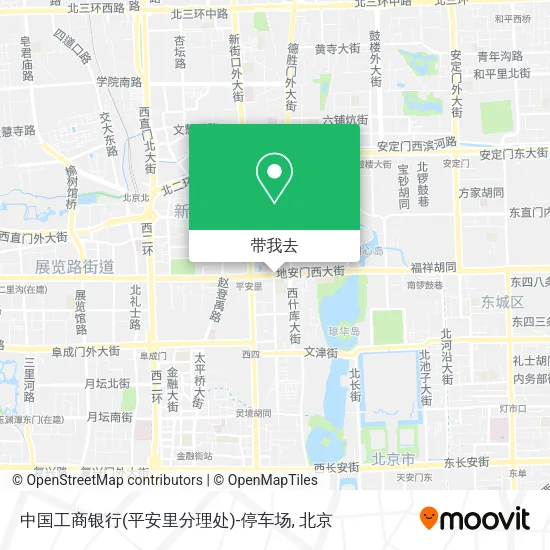 中国工商银行(平安里分理处)-停车场地图